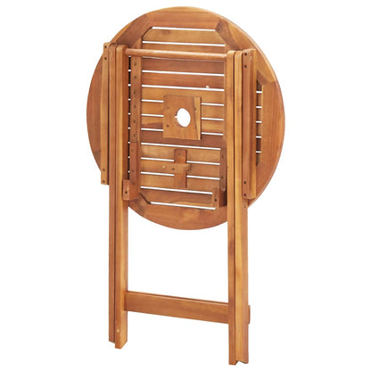vidaXL Folding Garden Table 60x75 cm Solid Acacia Wood - Brown