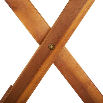 vidaXL Folding Garden Table 60x75 cm Solid Acacia Wood - Brown