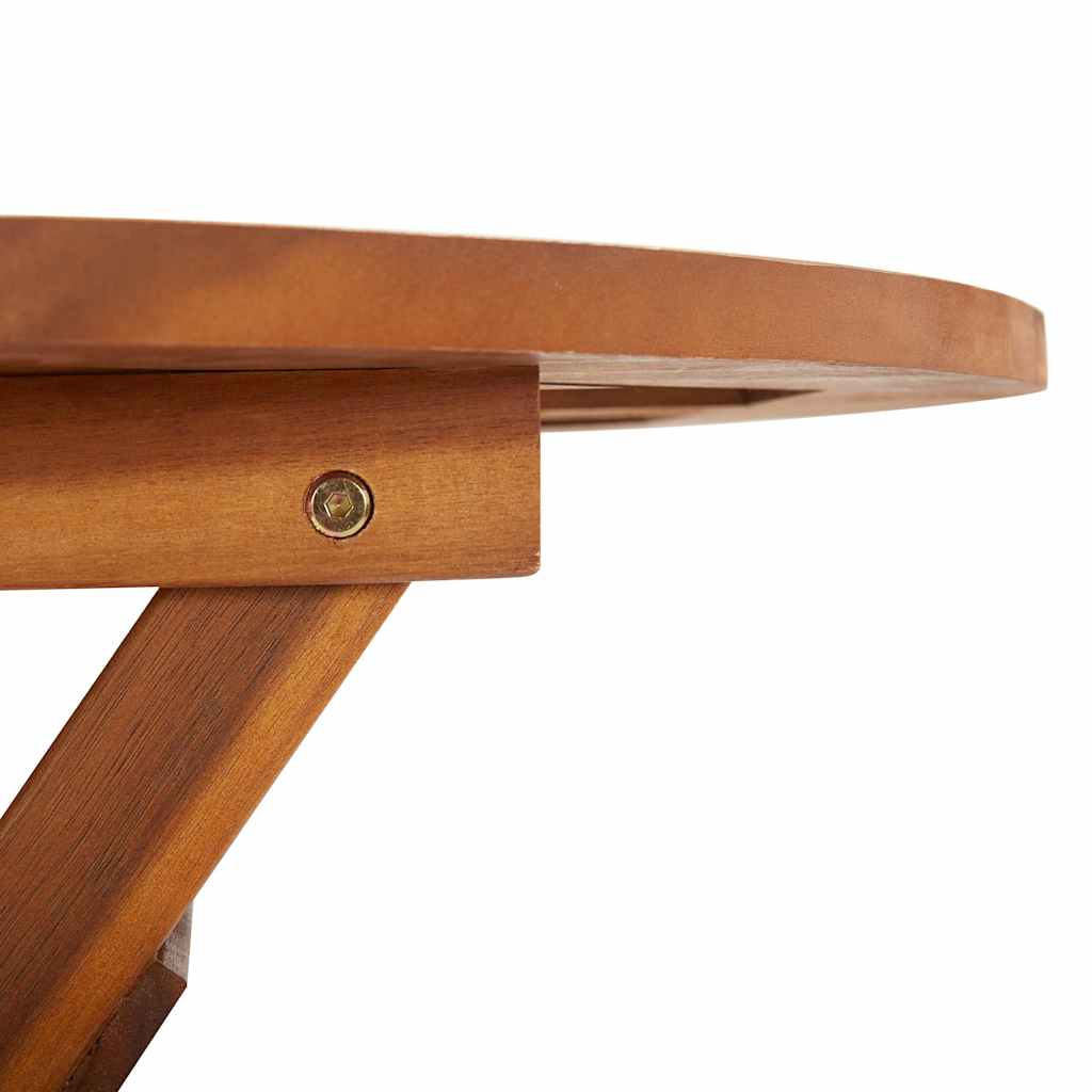 vidaXL Folding Garden Table 60x75 cm Solid Acacia Wood - Brown