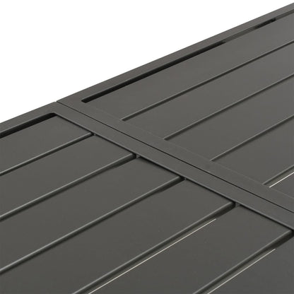 vidaXL Garden Table Dark Grey 180x83x72 cm Steel