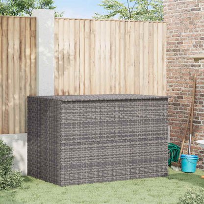 vidaXL Garden Storage Box Grey 150x100x100 cm Poly Rattan