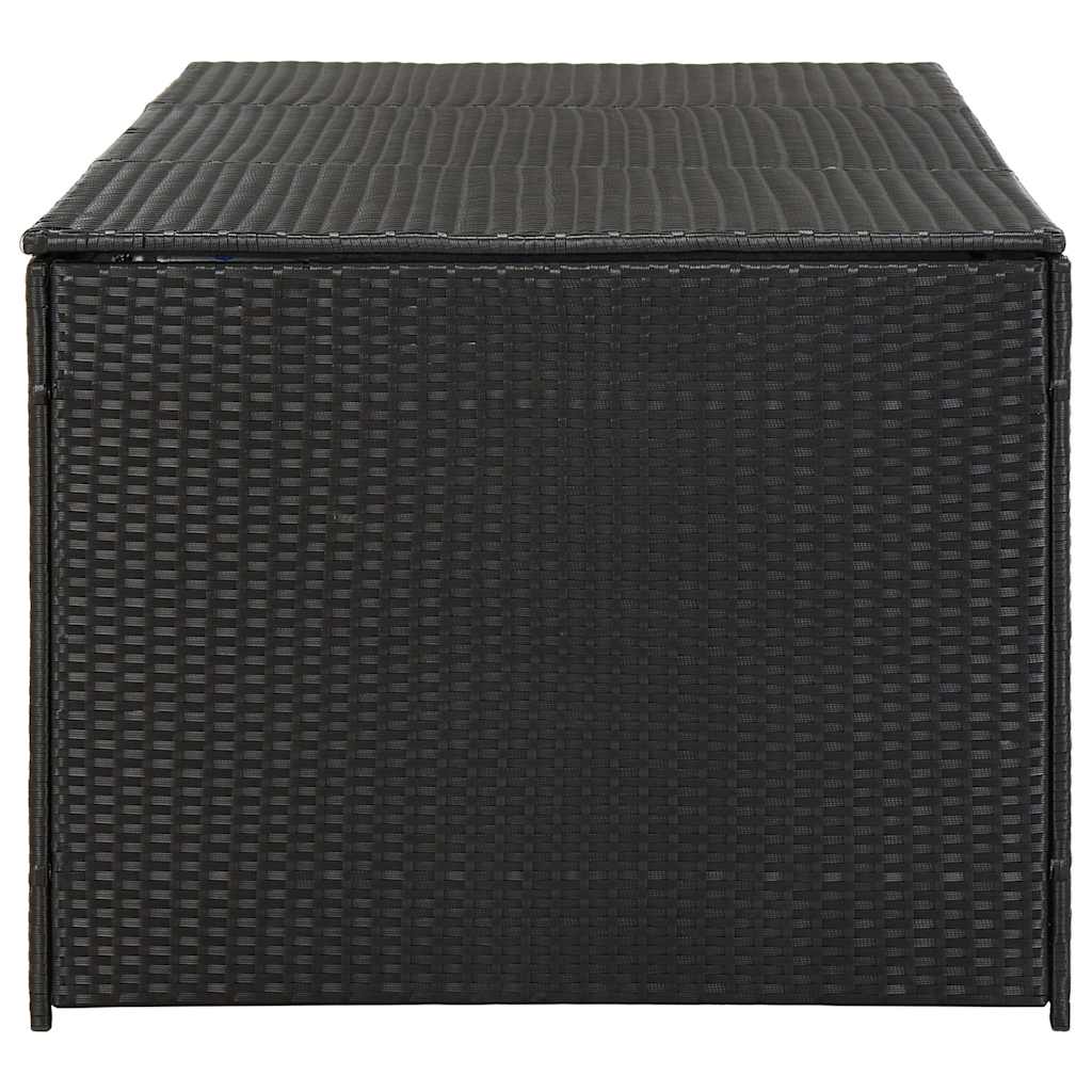 vidaXL Storage Chest | Black | Polyethylene Rattan | Large | Garden Storage Box - 180 x 90 x 70 cm
