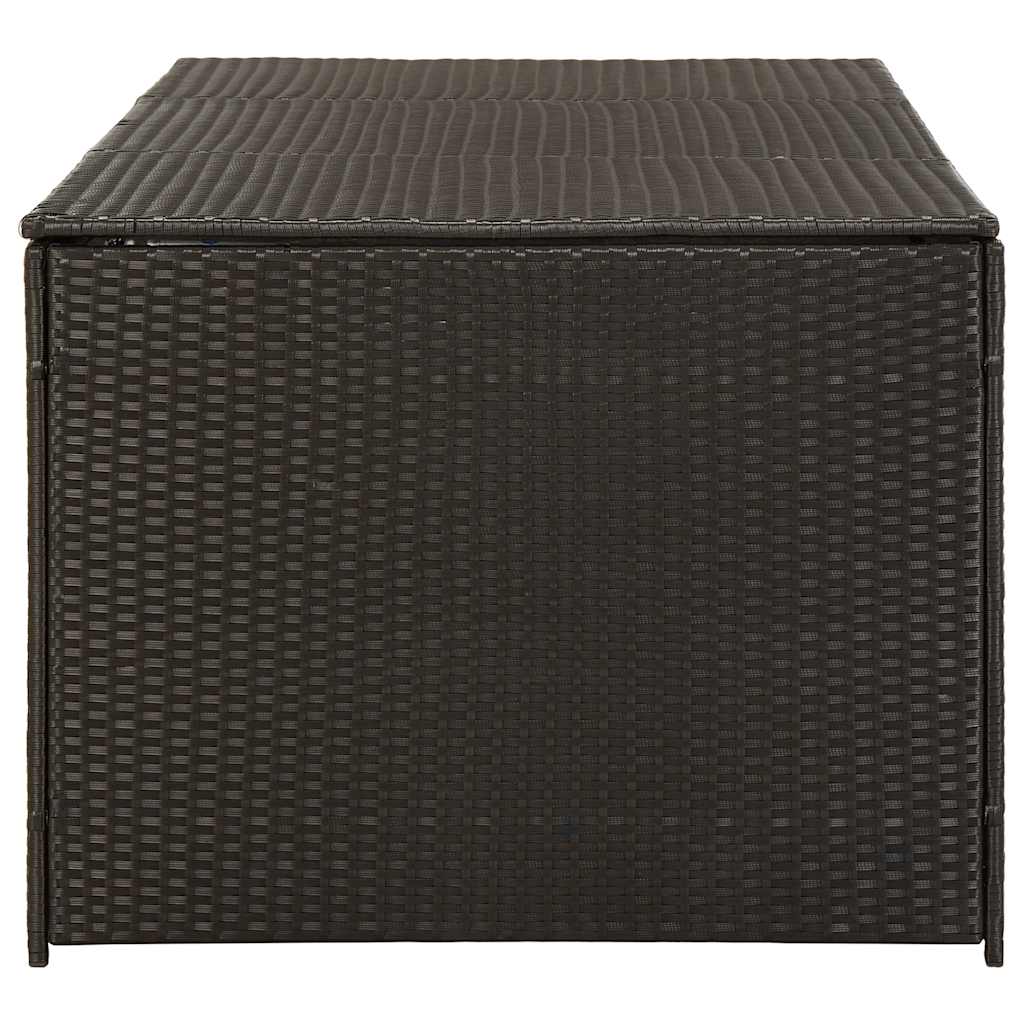 vidaXL Storage Chest | Brown | Poly Rattan | Large | Garden Storage Box - 180 x 90 x 70 cm