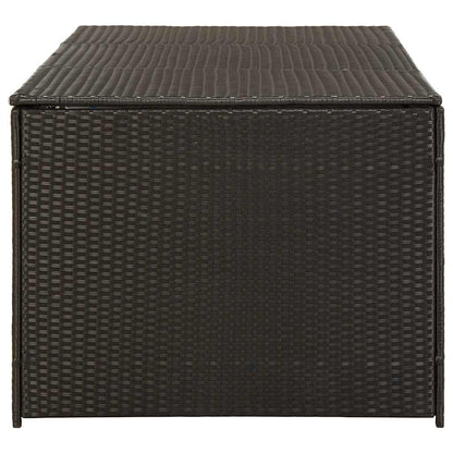 vidaXL Storage Chest | Brown | Poly Rattan | Large | Garden Storage Box - 180 x 90 x 70 cm