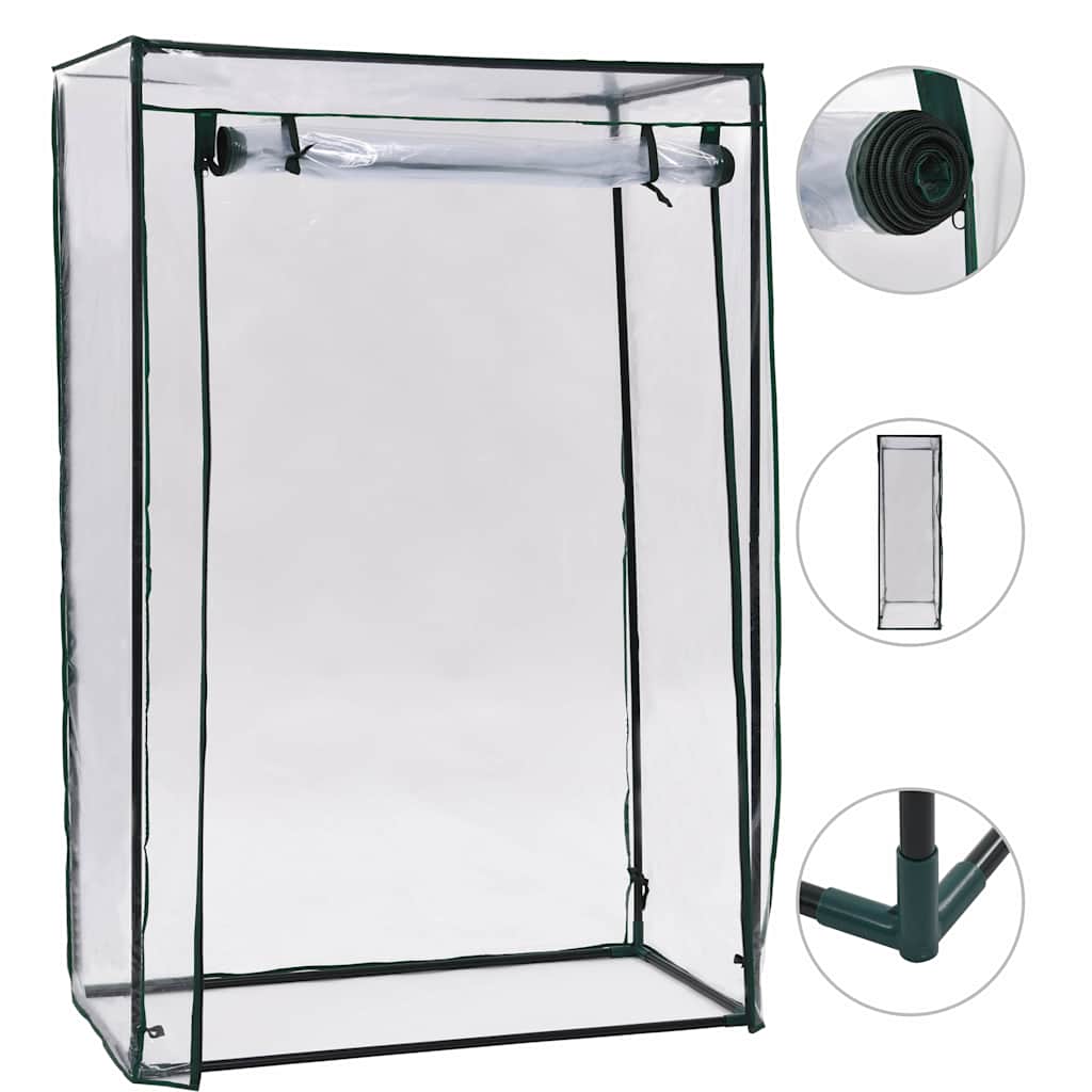 vidaXL Tomato Greenhouse 102x52x150 cm - Transparent - 102 x 50 x 150 cm
