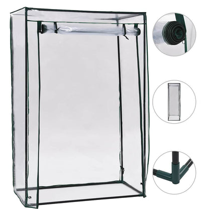 vidaXL Tomato Greenhouse 102x52x150 cm - Transparent - 102 x 50 x 150 cm