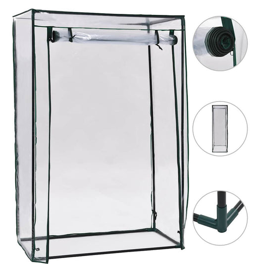 vidaXL Tomato Greenhouse 102x52x150 cm - Transparent - 102 x 50 x 150 cm