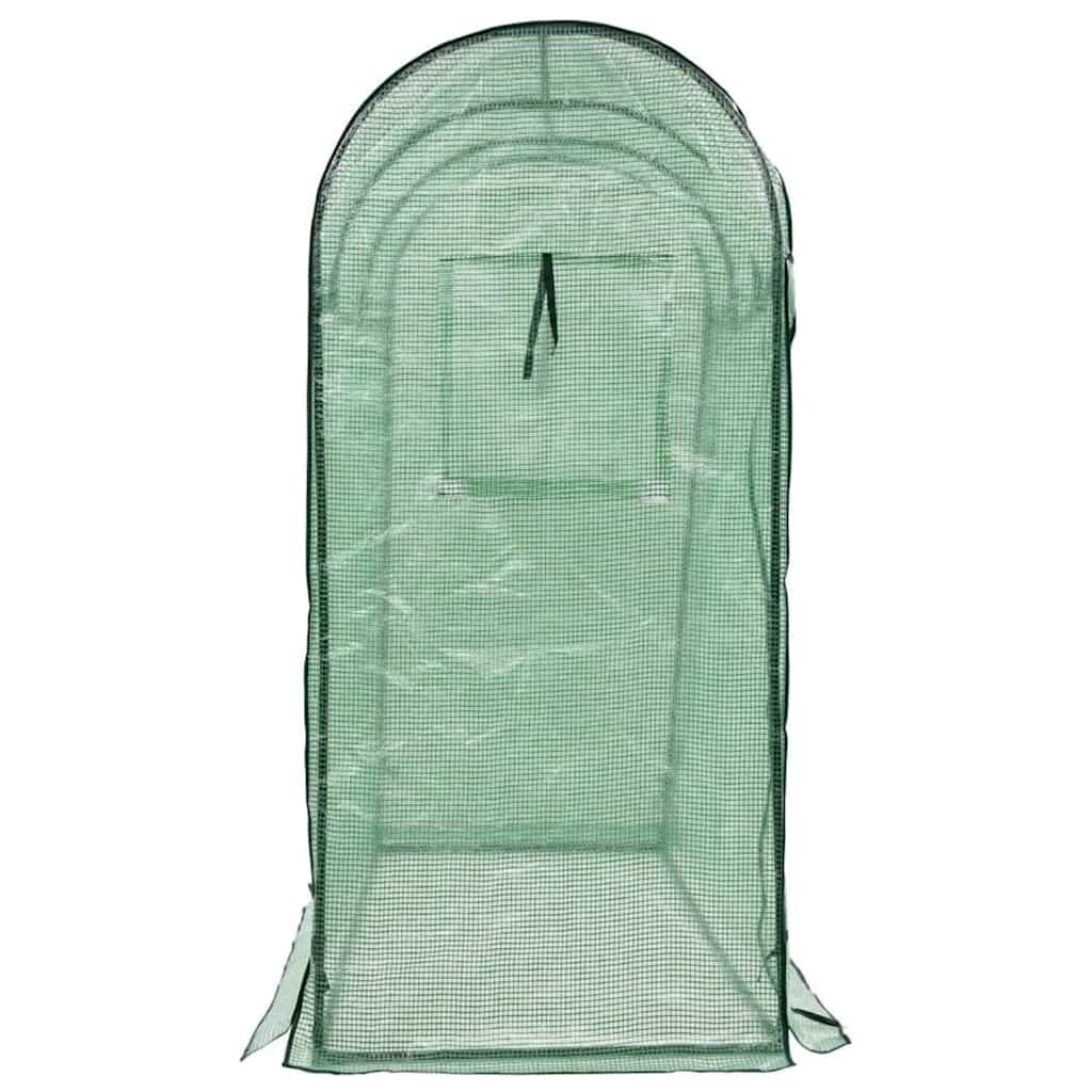 vidaXL Greenhouse with Zippered Door 200x80x170 cm - Green