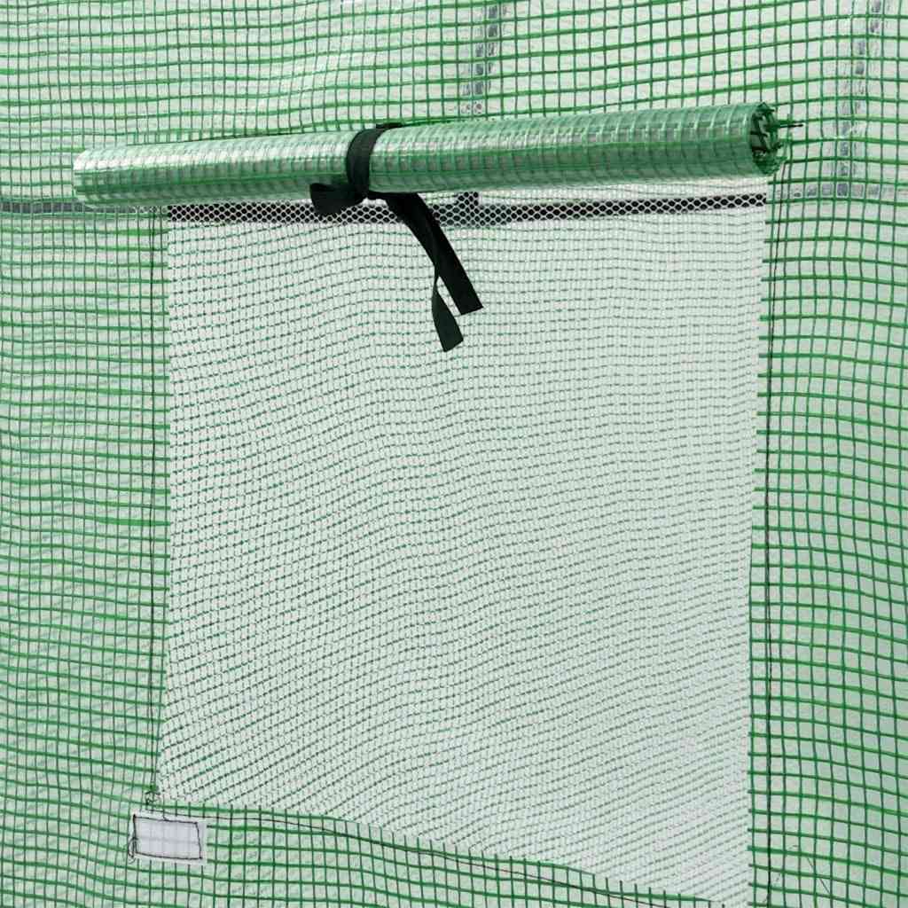 vidaXL Greenhouse with Zippered Door 200x80x170 cm - Green