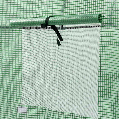 vidaXL Greenhouse with Zippered Door 200x80x170 cm - Green