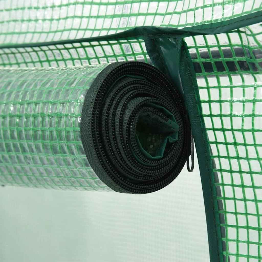 vidaXL Greenhouse with Zippered Door 200x80x170 cm - Green
