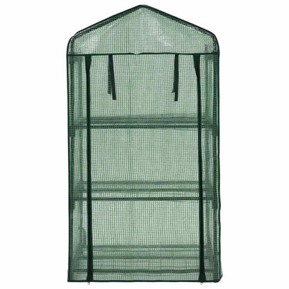 vidaXL 3-Tier Mini Greenhouse 69x49x125 cm - Green