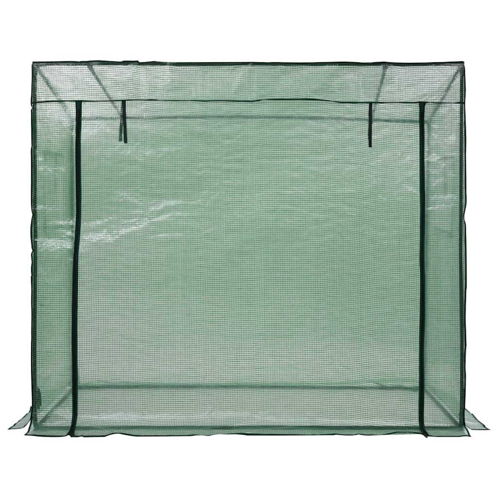 vidaXL Greenhouse | Green | Powder-coated steel | 200 x 80 x 173 cm