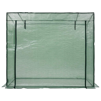 vidaXL Greenhouse | Green | Powder-coated steel | 200 x 80 x 173 cm