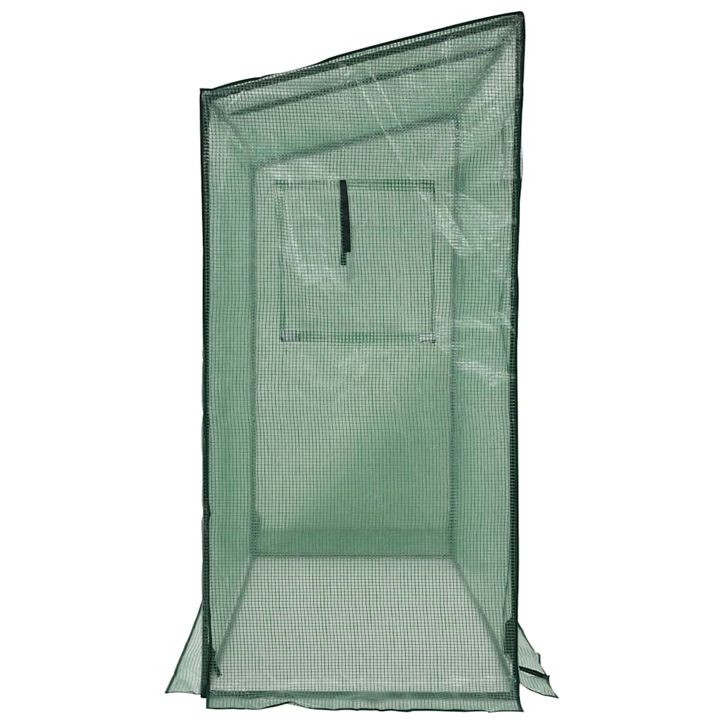 vidaXL Greenhouse | Green | Powder-coated steel | 200 x 80 x 173 cm