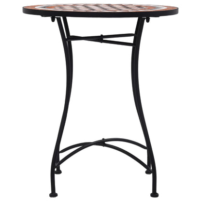 vidaXL Mosaic Bistro Table Brown 60cm Ceramic - 60 cm