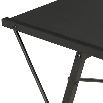 20288 vidaXL Desk with Shelf Black 116x50x93 cm