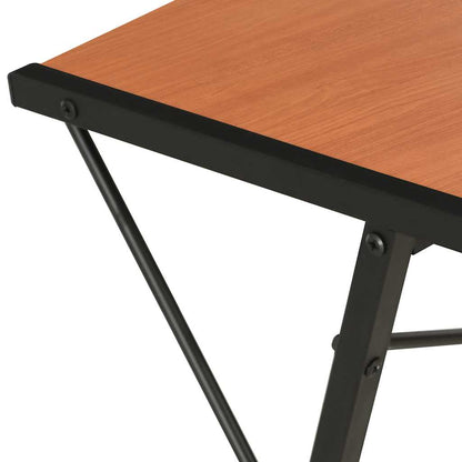 20290 vidaXL Desk with Shelf Black and Brown 116x50x93 cm