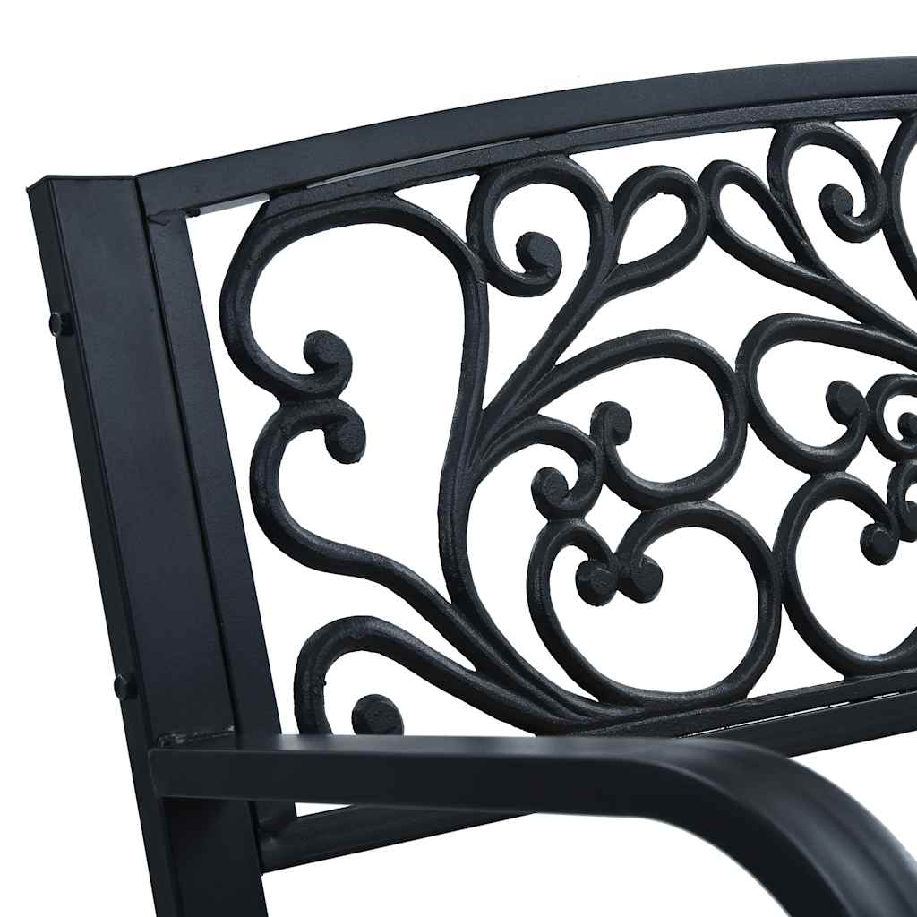 vidaXL Garden Bench 120 cm Wood - Black