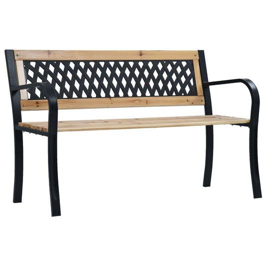 vidaXL Garden Bench 120 cm Wood - Brown - 120 x 53 x 77 cm