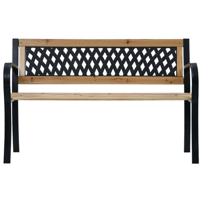 vidaXL Garden Bench 120 cm Wood - Brown - 120 x 53 x 77 cm