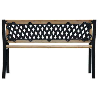 vidaXL Garden Bench 120 cm Wood - Brown - 120 x 53 x 77 cm