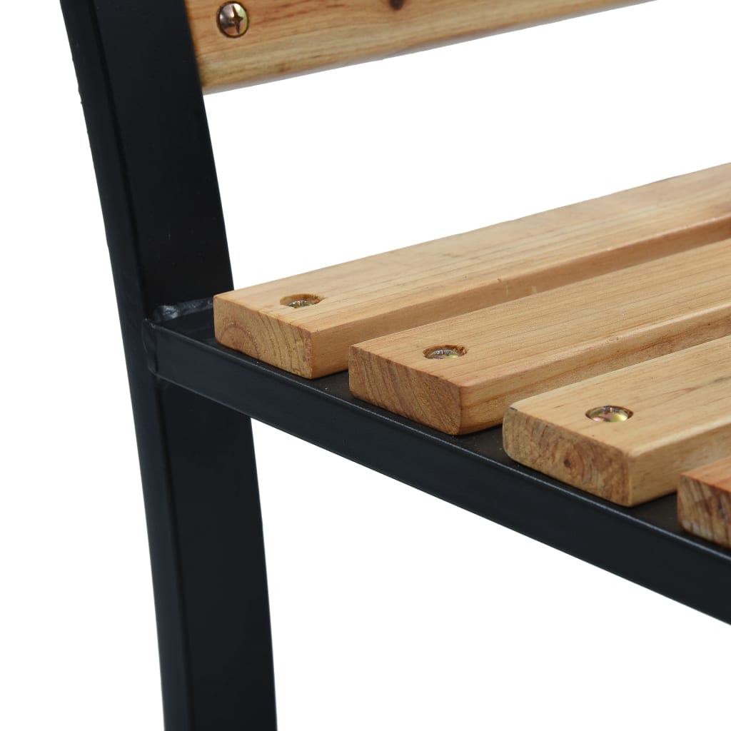 vidaXL Garden Bench 120 cm Wood - Brown - 120 x 53 x 77 cm