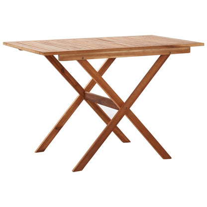 vidaXL Garden Table 110x67x74 cm Solid Acacia Wood - Brown