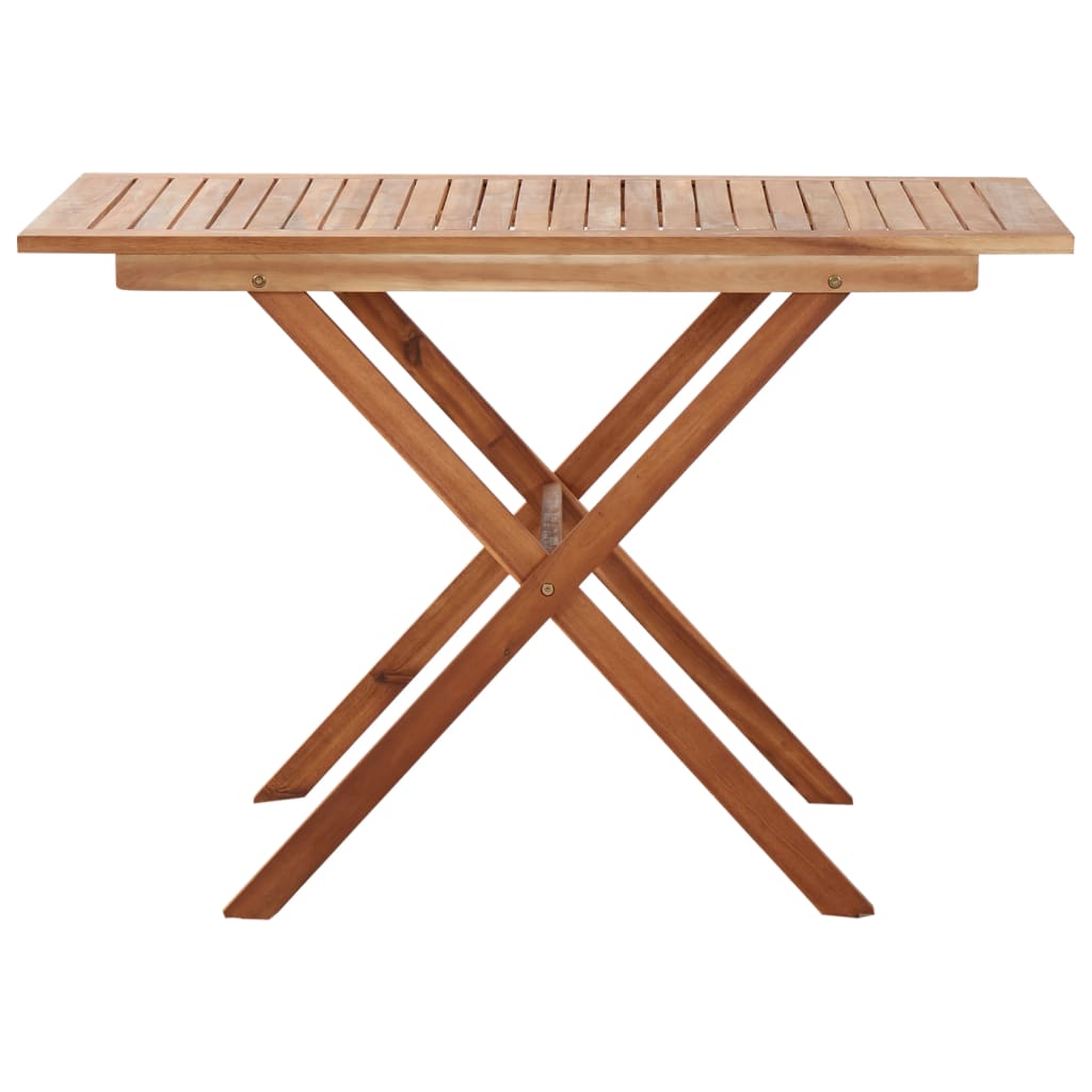vidaXL Garden Table 110x67x74 cm Solid Acacia Wood - Brown
