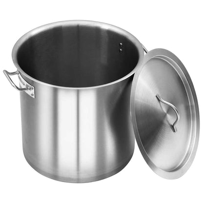 vidaXL Stock Pot 35 L 36x36 cm Stainless Steel - Silver - 36 cm