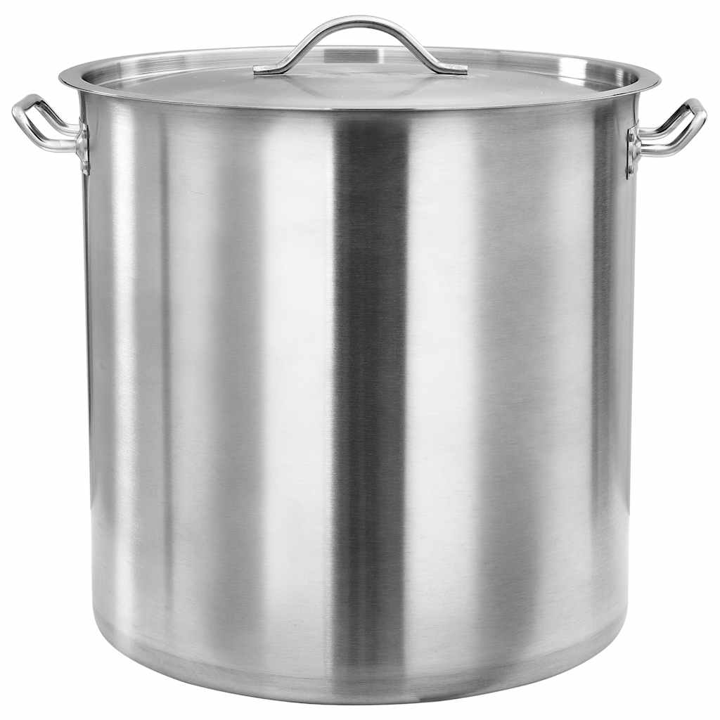 vidaXL Stock Pot 50 L 40x40 cm Stainless Steel - Silver - 40 cm