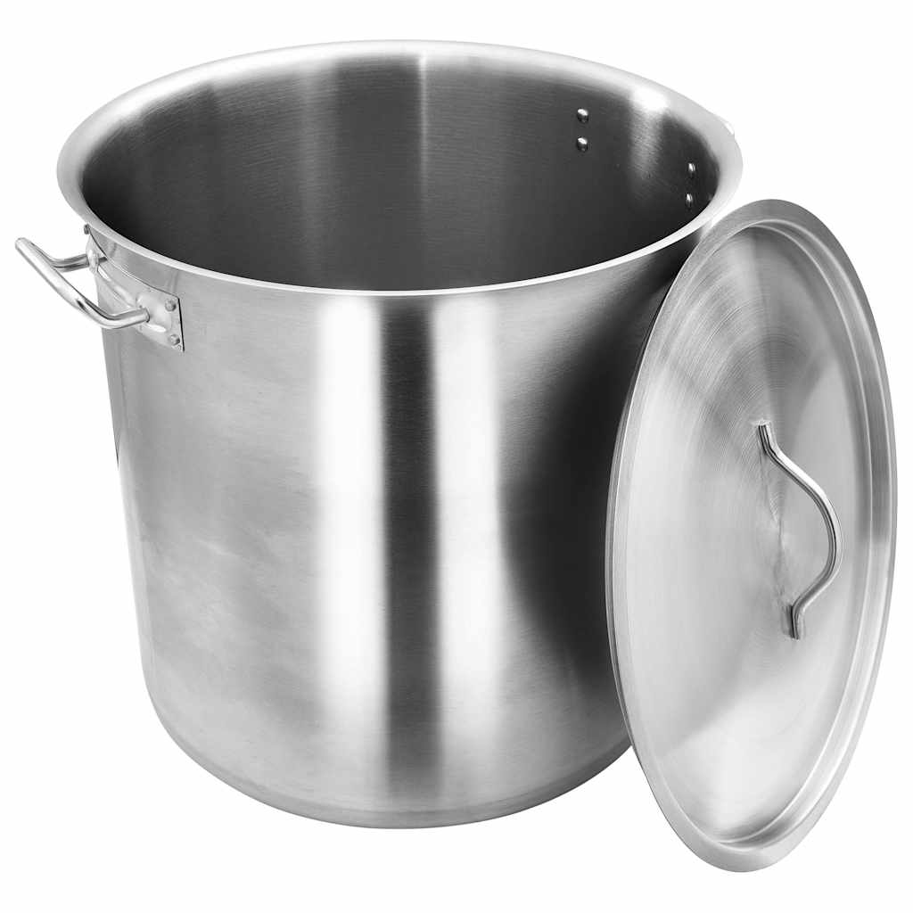 vidaXL Stock Pot 50 L 40x40 cm Stainless Steel - Silver - 40 cm