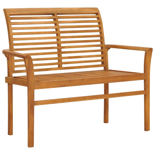 vidaXL Garden Bench 112 cm Solid Teak Wood - Brown