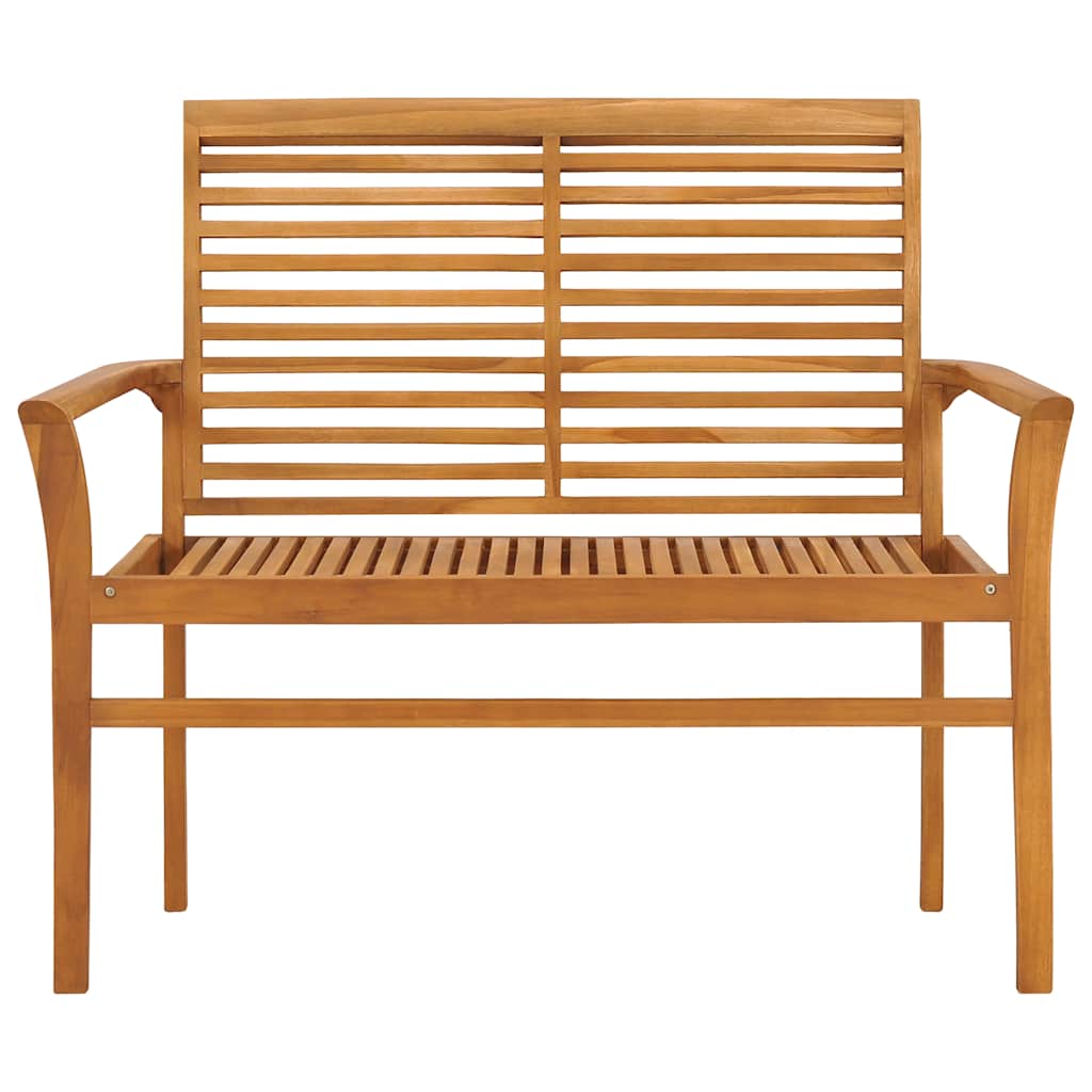 vidaXL Garden Bench 112 cm Solid Teak Wood - Brown