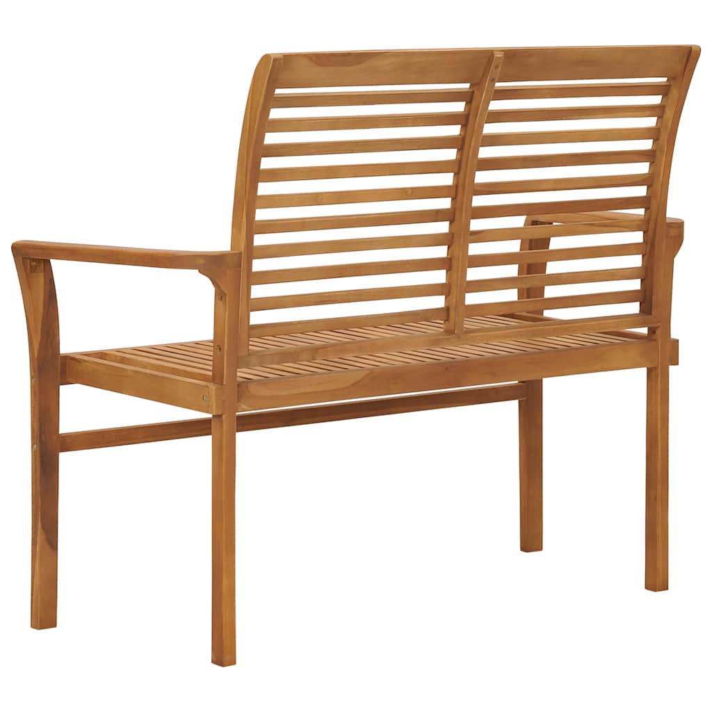 vidaXL Garden Bench 112 cm Solid Teak Wood - Brown