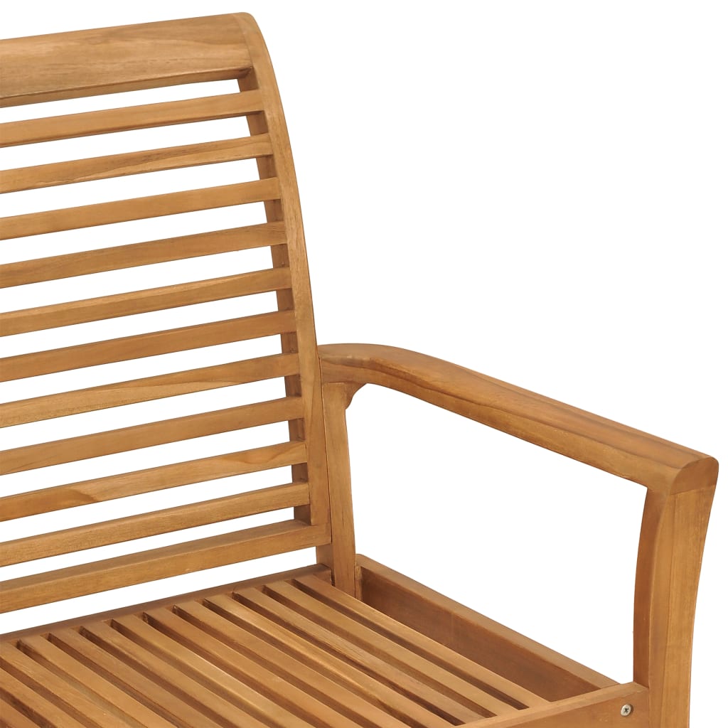vidaXL Garden Bench 112 cm Solid Teak Wood - Brown