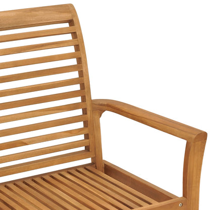 vidaXL Garden Bench 112 cm Solid Teak Wood - Brown