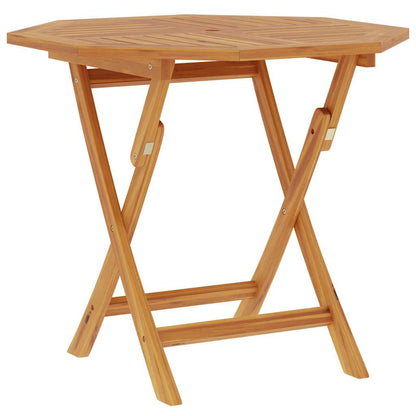 vidaXL Folding Garden Table 85x85x76 cm Solid Teak Wood - Brown