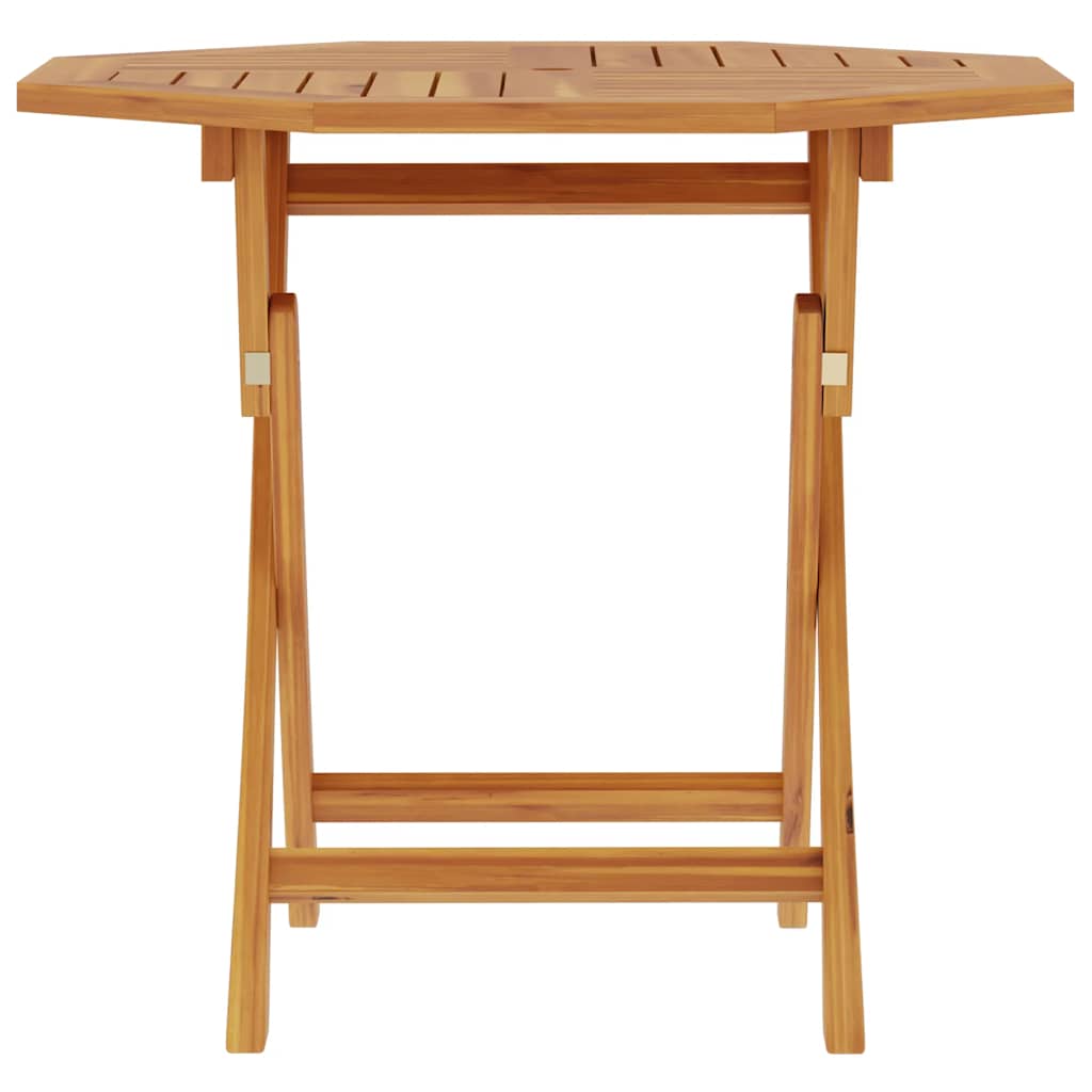 vidaXL Folding Garden Table 85x85x76 cm Solid Teak Wood - Brown
