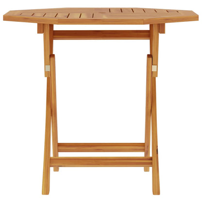 vidaXL Folding Garden Table 85x85x76 cm Solid Teak Wood - Brown