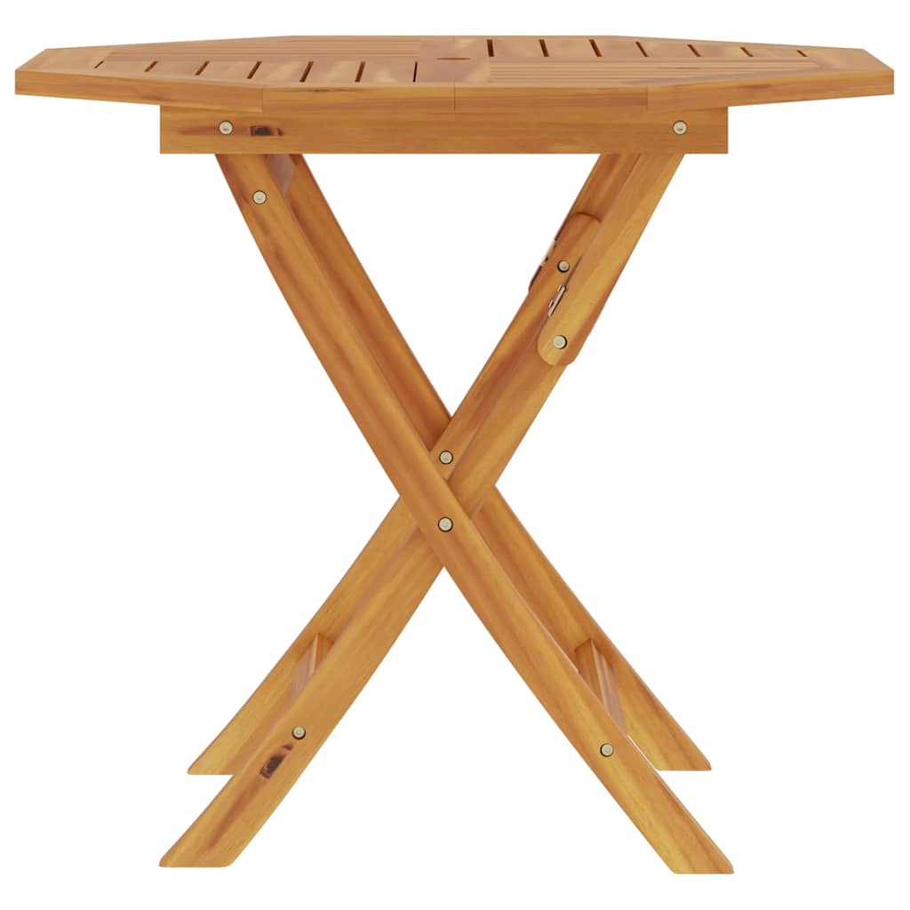 vidaXL Folding Garden Table 85x85x76 cm Solid Teak Wood - Brown