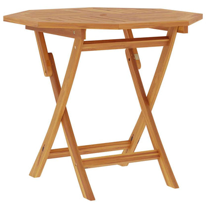 vidaXL Folding Garden Table 85x85x76 cm Solid Teak Wood - Brown