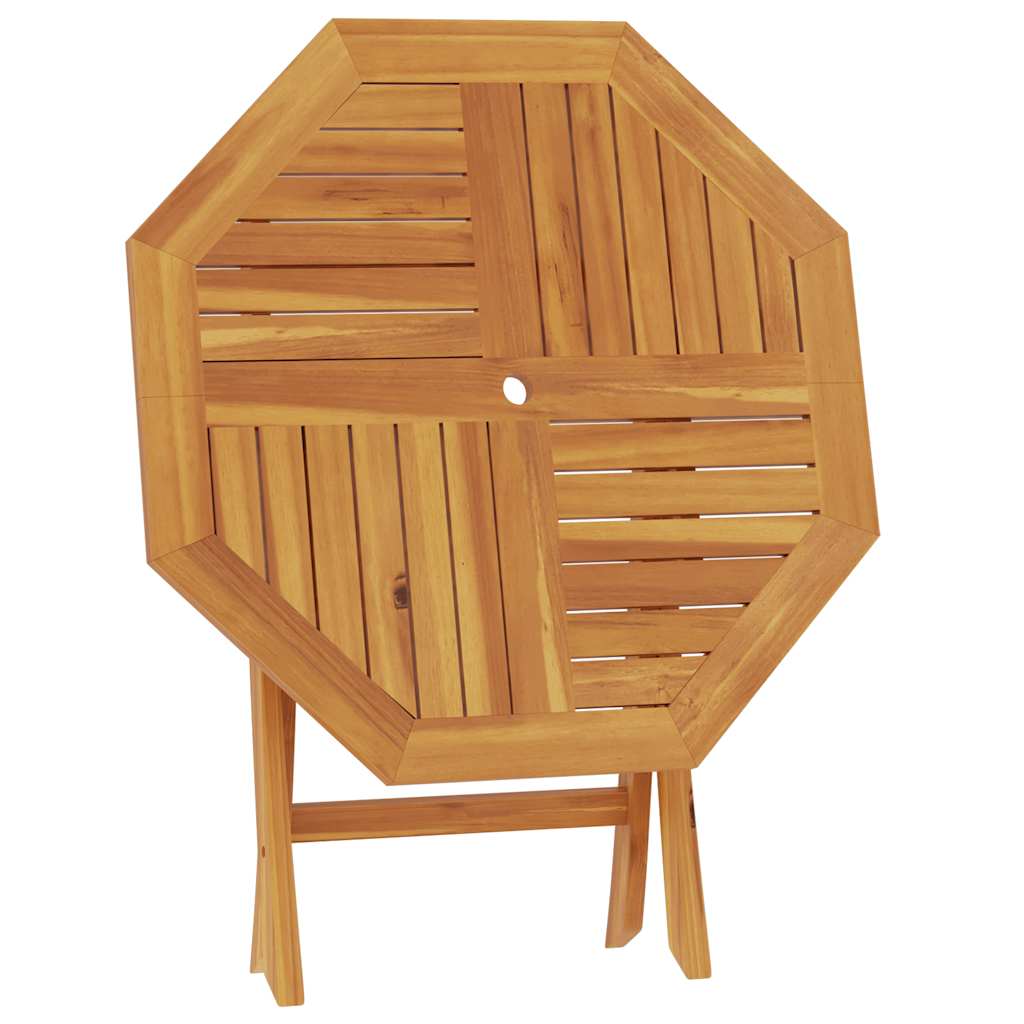 vidaXL Folding Garden Table 85x85x76 cm Solid Teak Wood - Brown