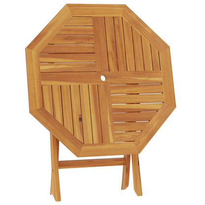 vidaXL Folding Garden Table 85x85x76 cm Solid Teak Wood - Brown