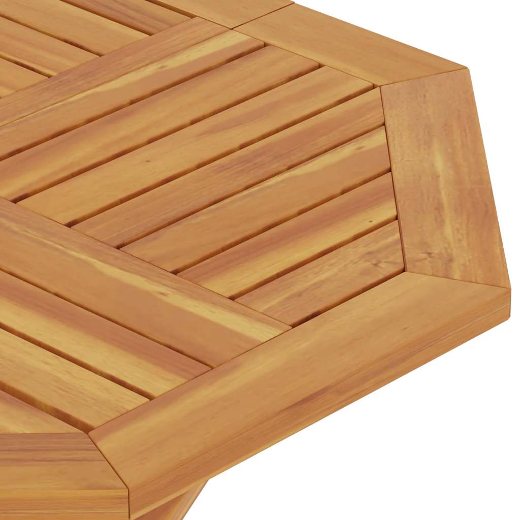 vidaXL Folding Garden Table 85x85x76 cm Solid Teak Wood - Brown