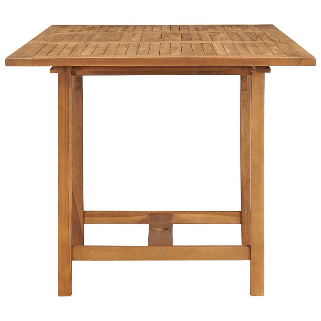 vidaXL Extending Garden Table (110-160)x80x75cm Solid Teak Wood - Brown