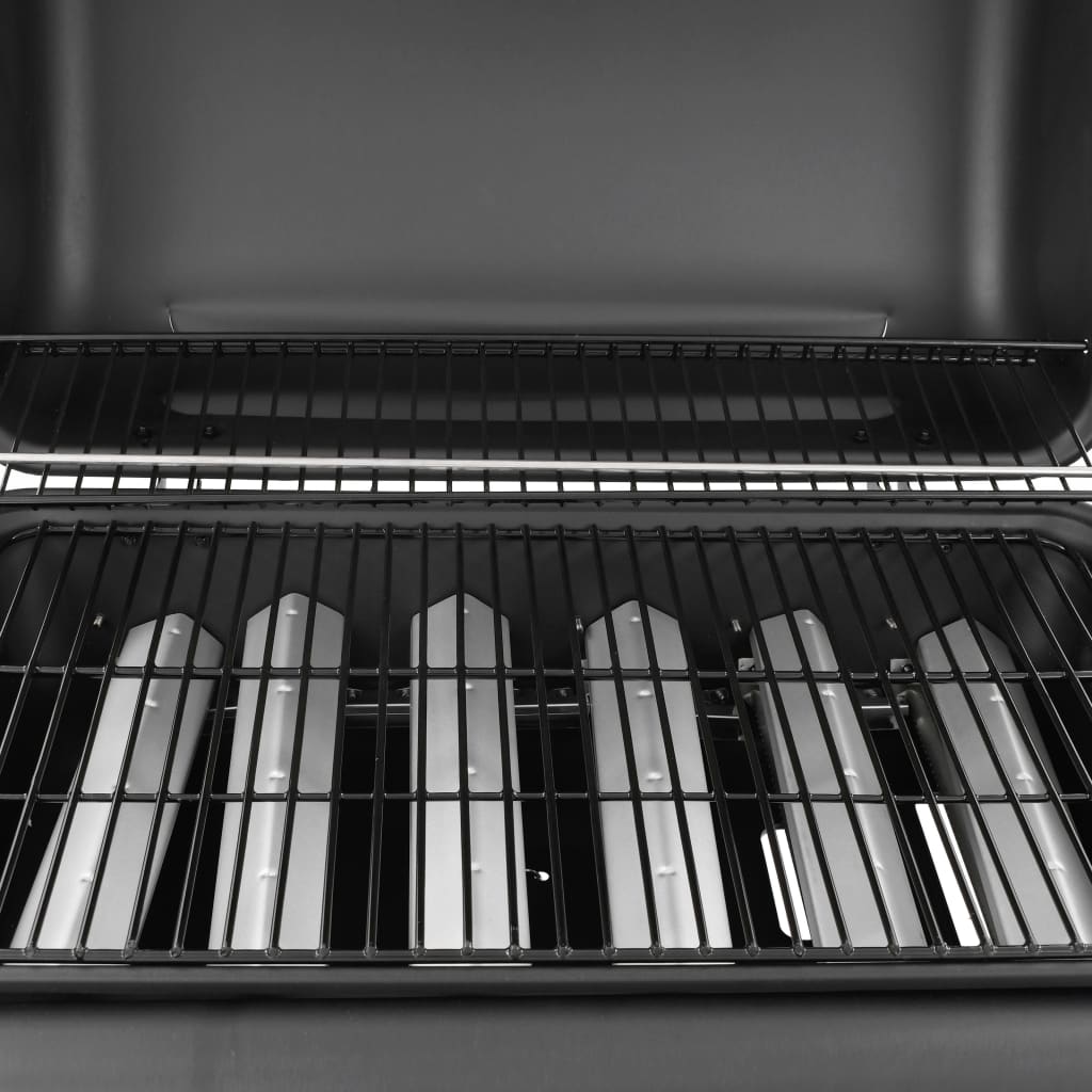 vidaXL Gas BBQ Grill with 6 Burners Black (FR/BE/IT/UK/NL only)