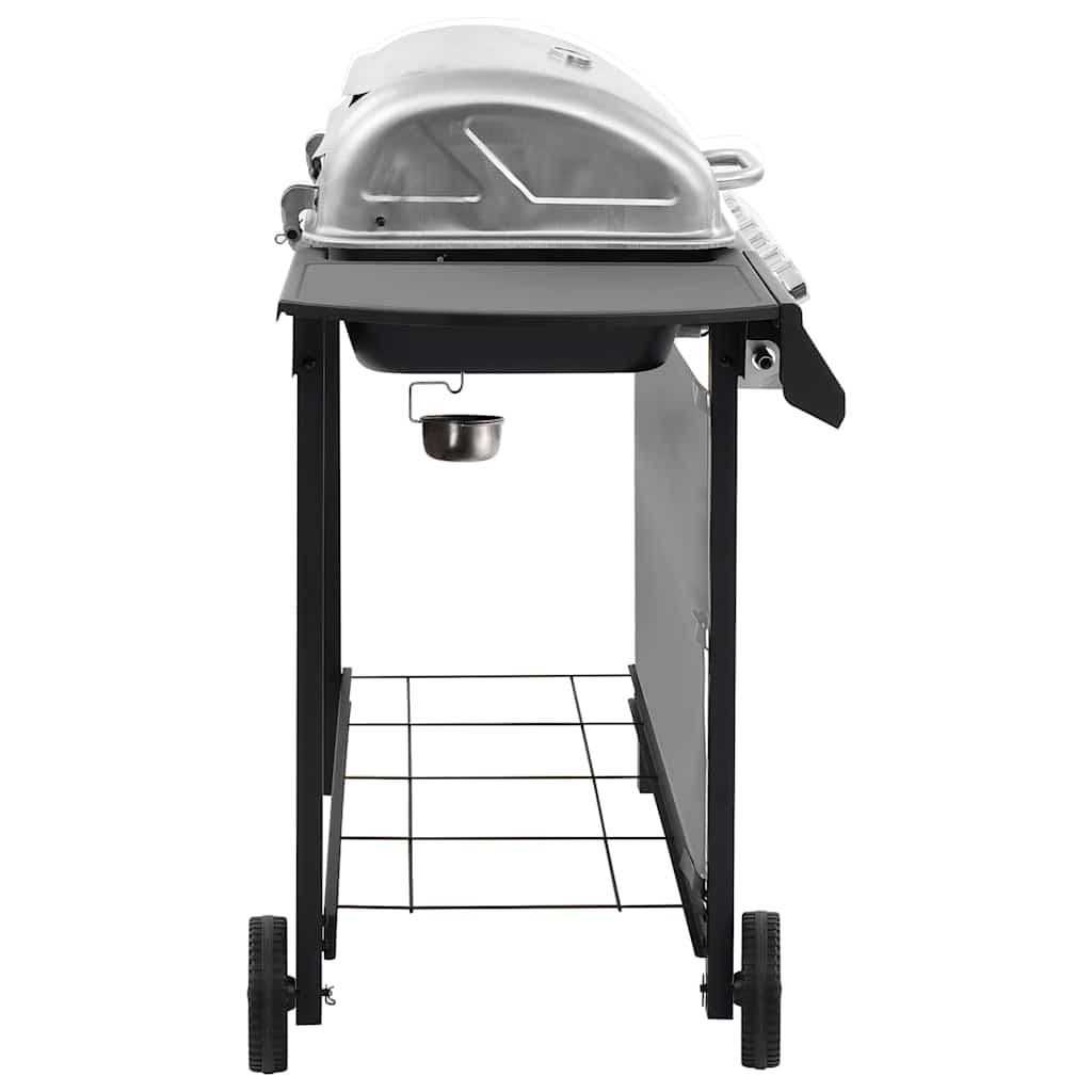 vidaXL Gas BBQ Grill with 6 Burners Black and Silver (FR/BE/IT/UK/NL only)