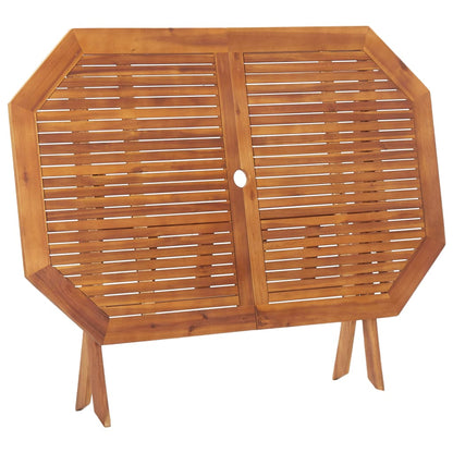 vidaXL Folding Garden Table 135x85x75 cm Solid Acacia Wood - Brown