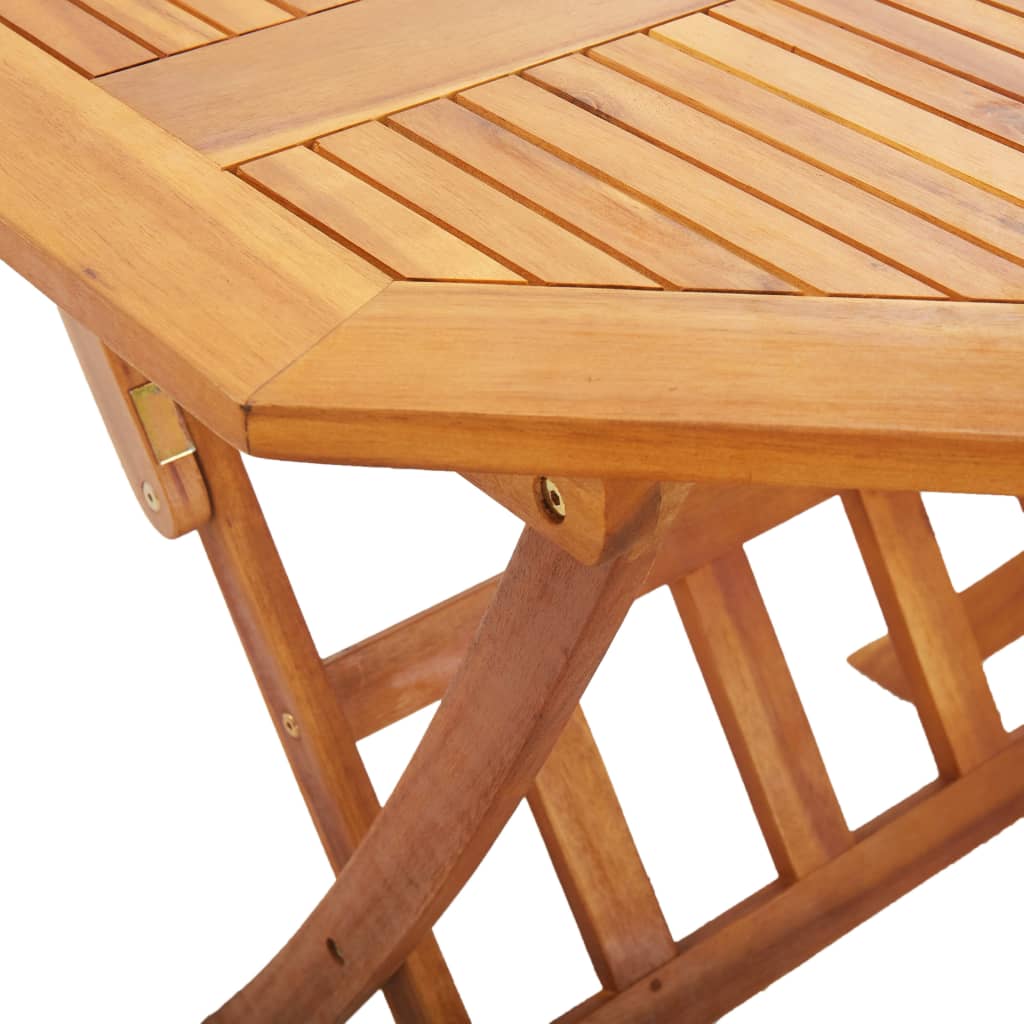 vidaXL Folding Garden Table 135x85x75 cm Solid Acacia Wood - Brown